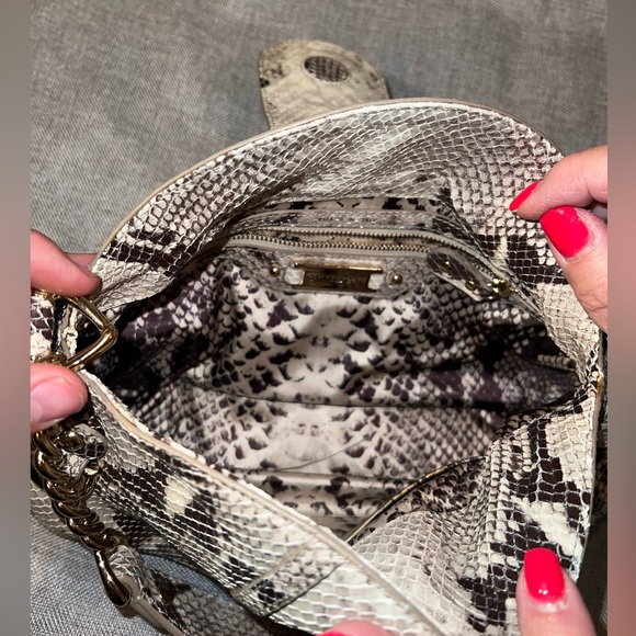 NWT St. John Python Leather Shoulder Bag - Picture 8 of 11